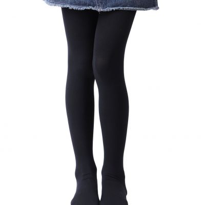 Girls Tights Semi Opaque Footed Tights Microfiber Comfortable Tights Dance Ti...